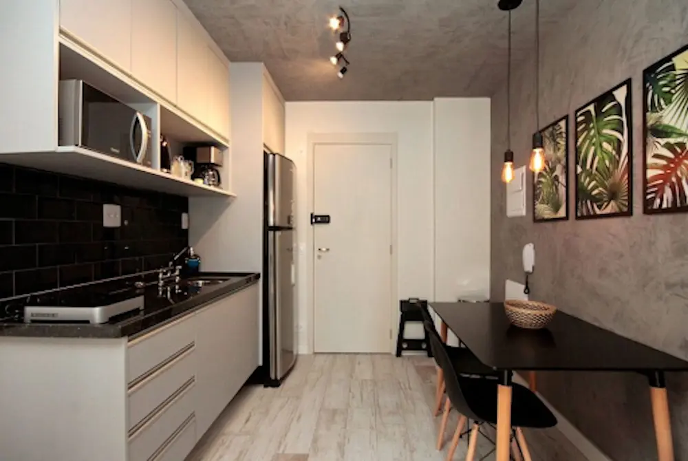 Mẫu thiết kế khu vực bếp cho phòng studio